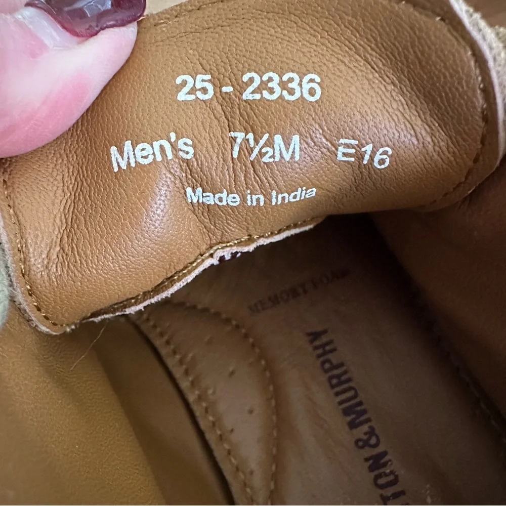 JOHNSTON & MURPHY Suede Chukka‎ Boots Tan Desert Men’s 7.5 Quiet Luxury Heritage